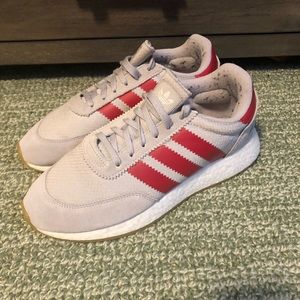 Adidas Iniki I-5923 Grey Scarlett Gum sole size 8.5